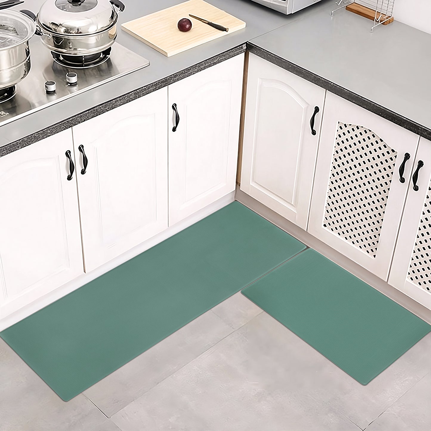 2-Piece Non-Slip Waterproof Kitchen Mat Set – Easy to Clean & Durable